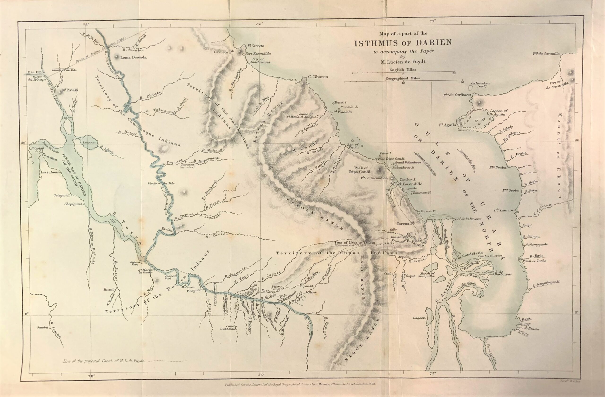 Map of Part of the Isthmus of Darien